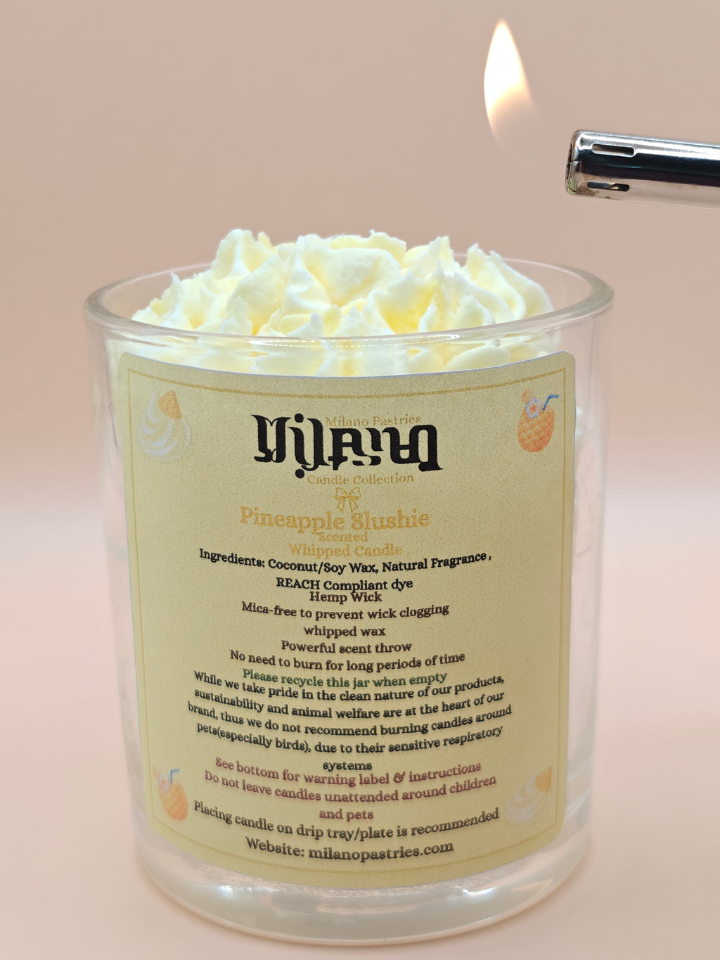 Pineapple Slushy Whipped Candle